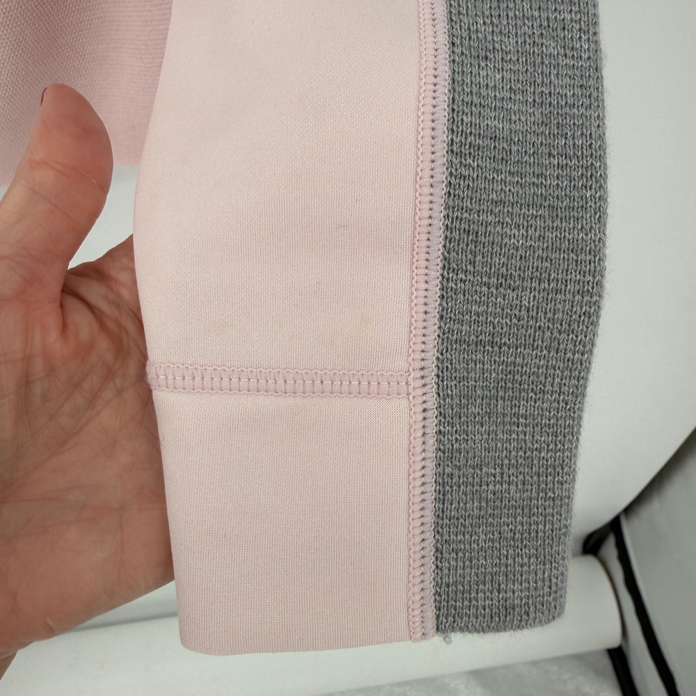 Bogner Fire + Ice Women's Wool Blend 1/4 Zip Pullover Pink Gray Women Medium - Picture 6 of 9